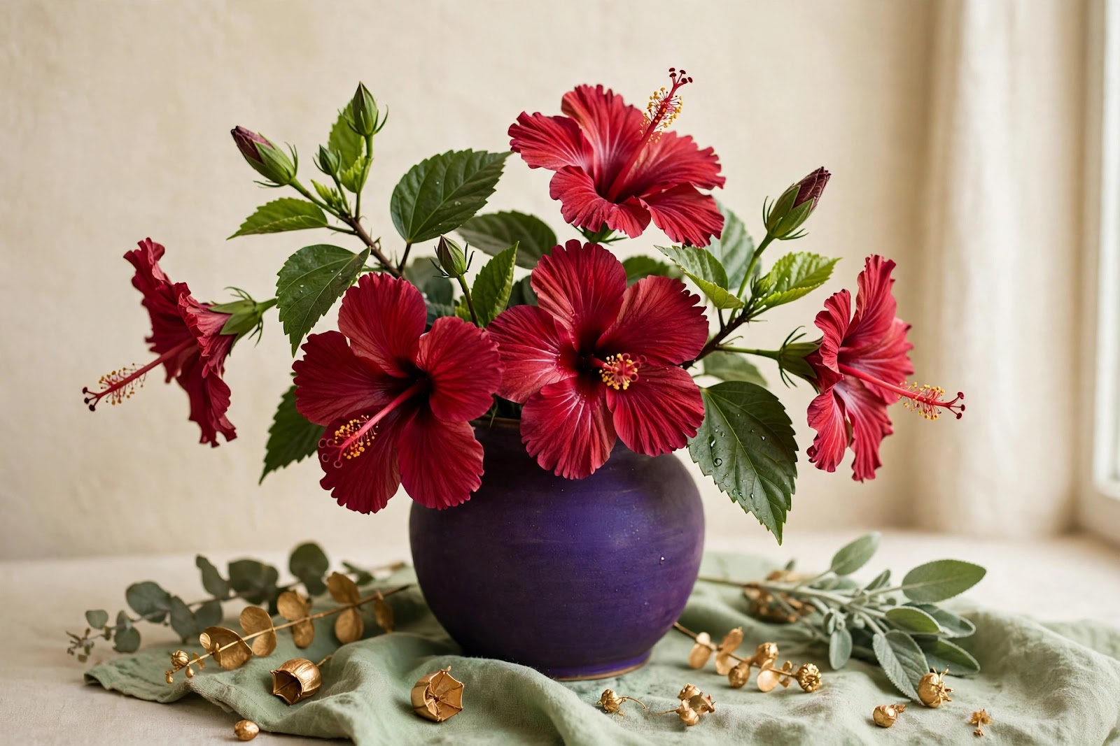 Hibiscus: The Ruby-Red Flower for Heart, Skin & Slow Sips