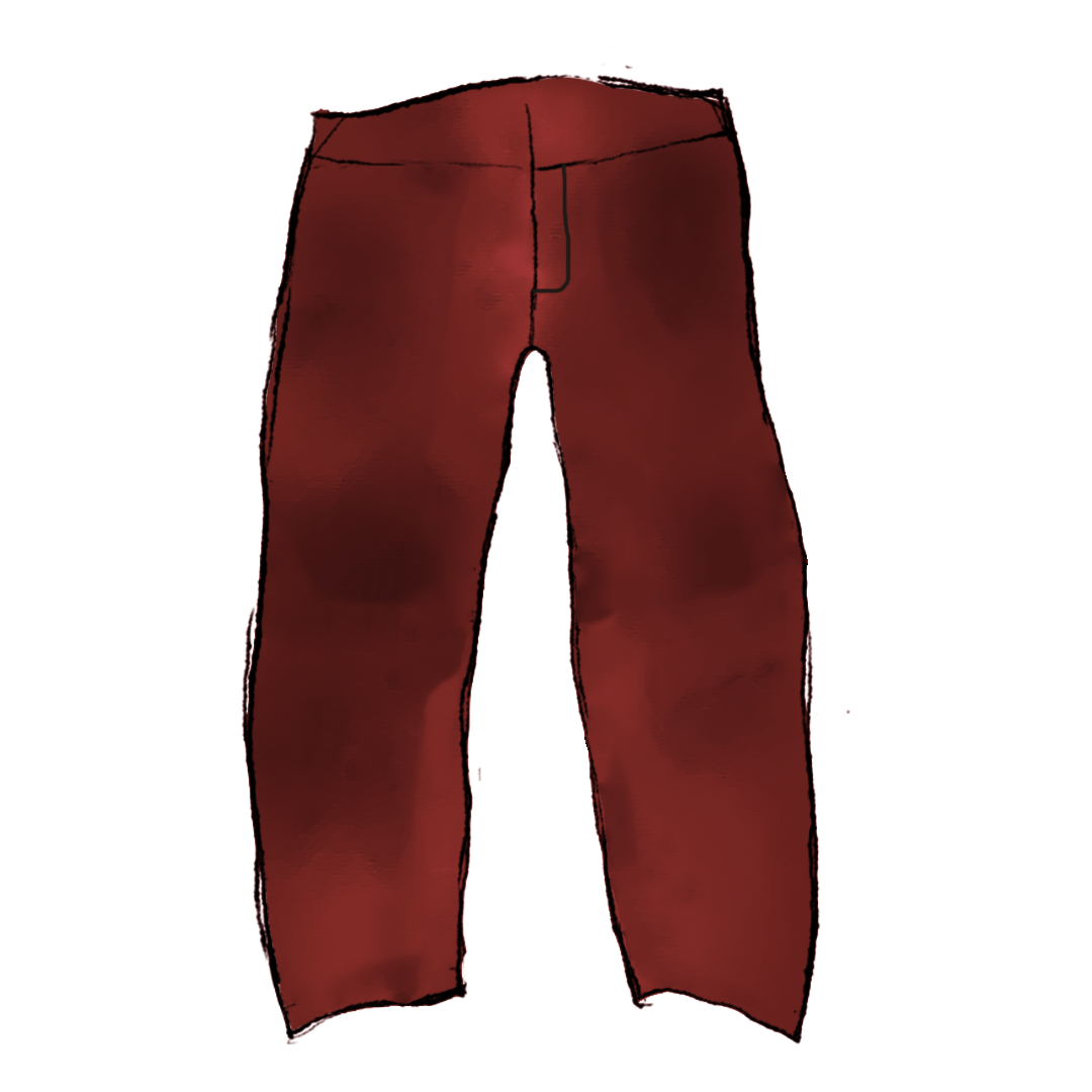 Yeezy Ye's Concert Red Leather Pants product image
