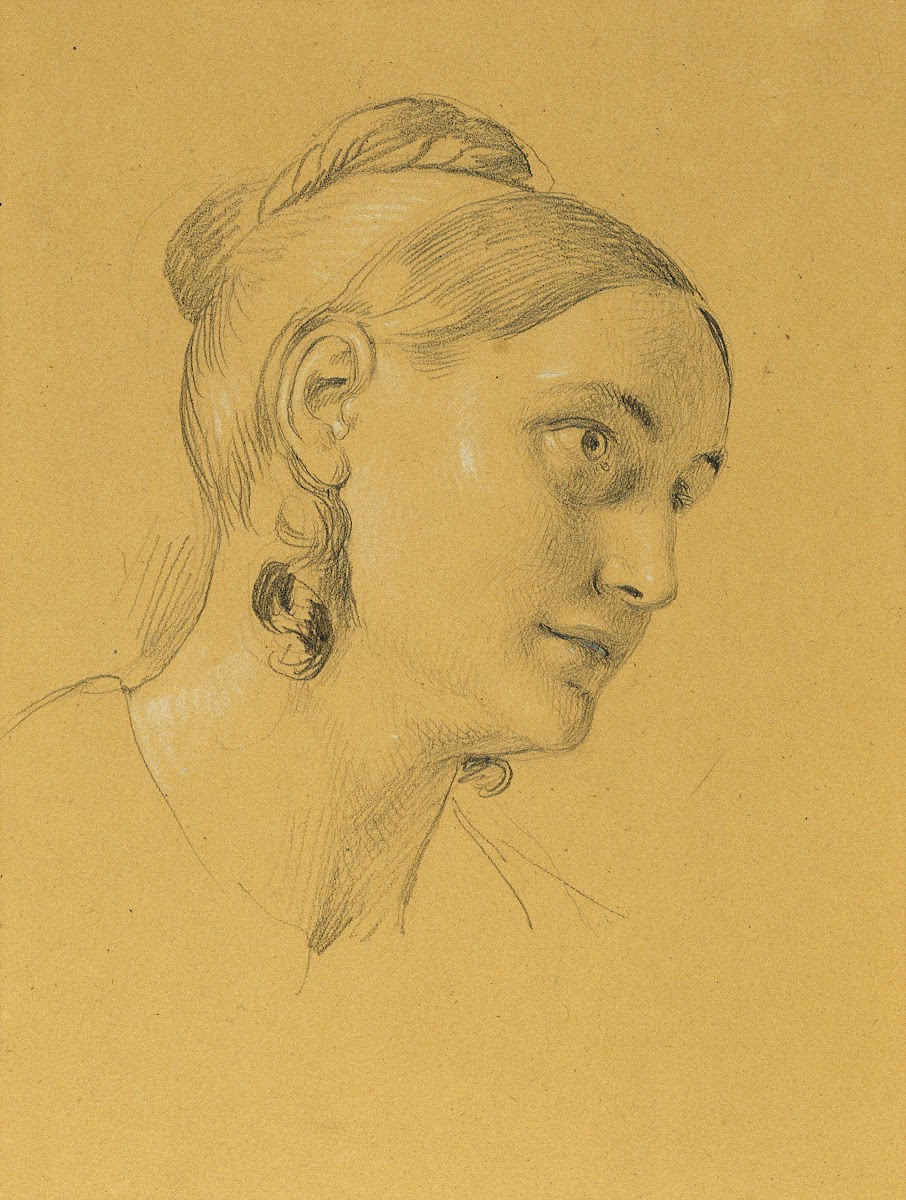 Weibliche Studie zum Einzug nach dem Pariser Frieden before 1828