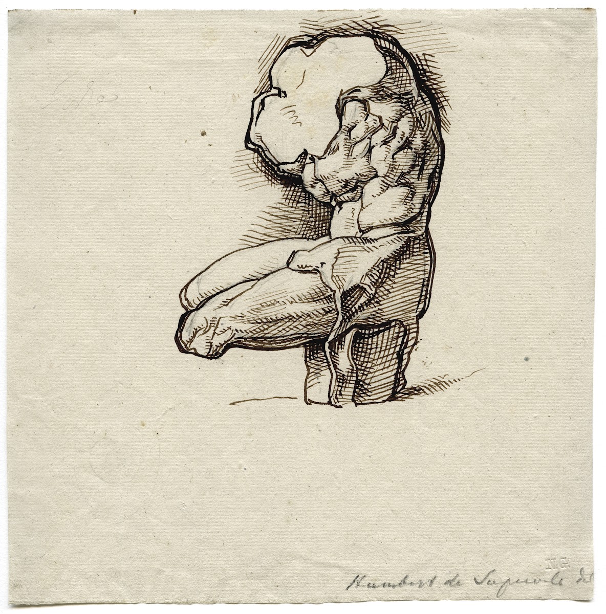 The Torso Belvedere seen from aside