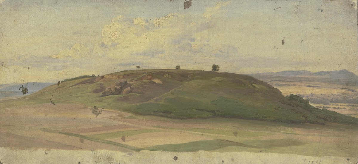 Hill with field and meadow 1831