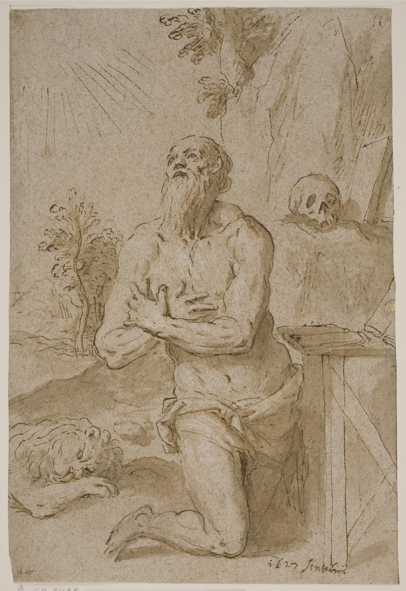 Den hellige Hieronymus i ørkenen 1627