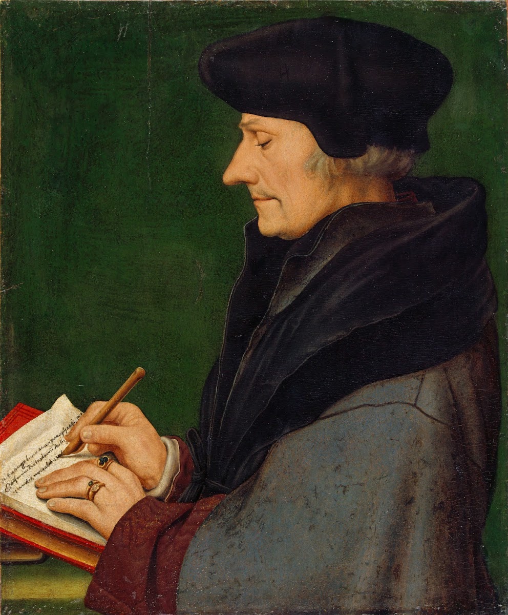 Portrait of Erasmus of Rotterdam Writing 1523
