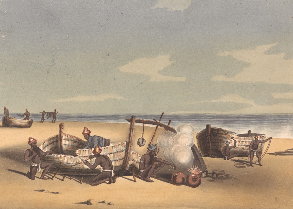 Building and Repairing Masoola Boats 1828