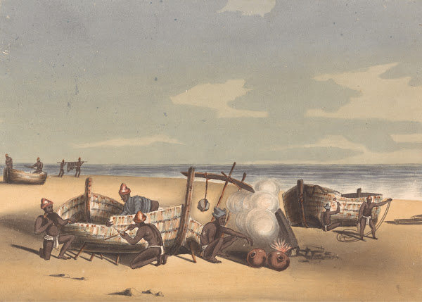 Building and Repairing Masoola Boats 1828