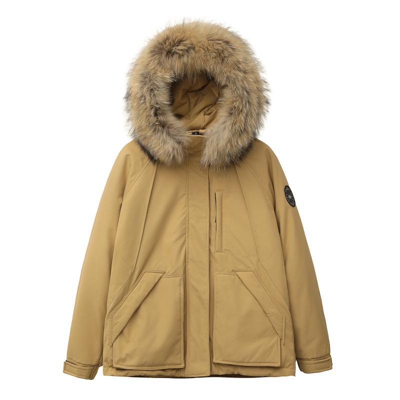 Women's Down Coat, Mid-Length, Plus Sizes, White Duck Down