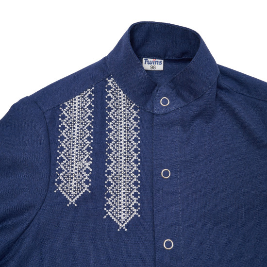 Сорочка вишиванка для хлопчика Класична р122 синій