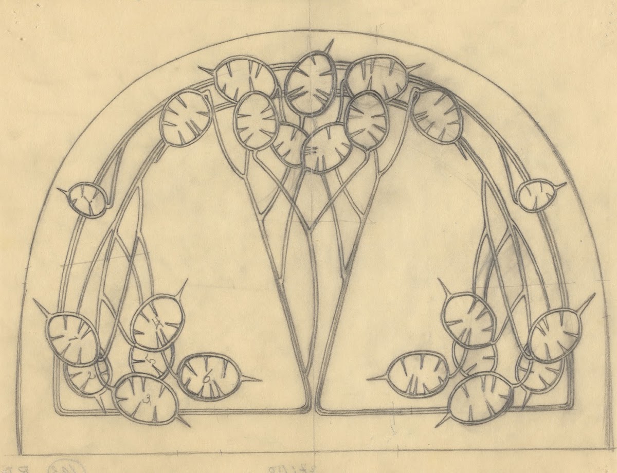 Ontwerp met patroon van judaspenningen 20th century