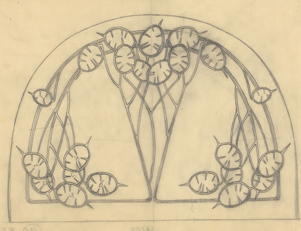 Ontwerp met patroon van judaspenningen 20th century