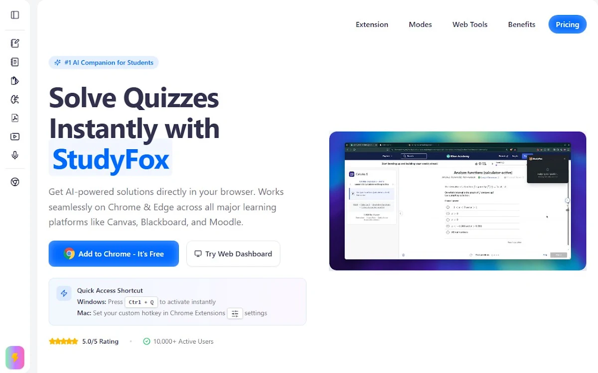 Captura de StudyFox