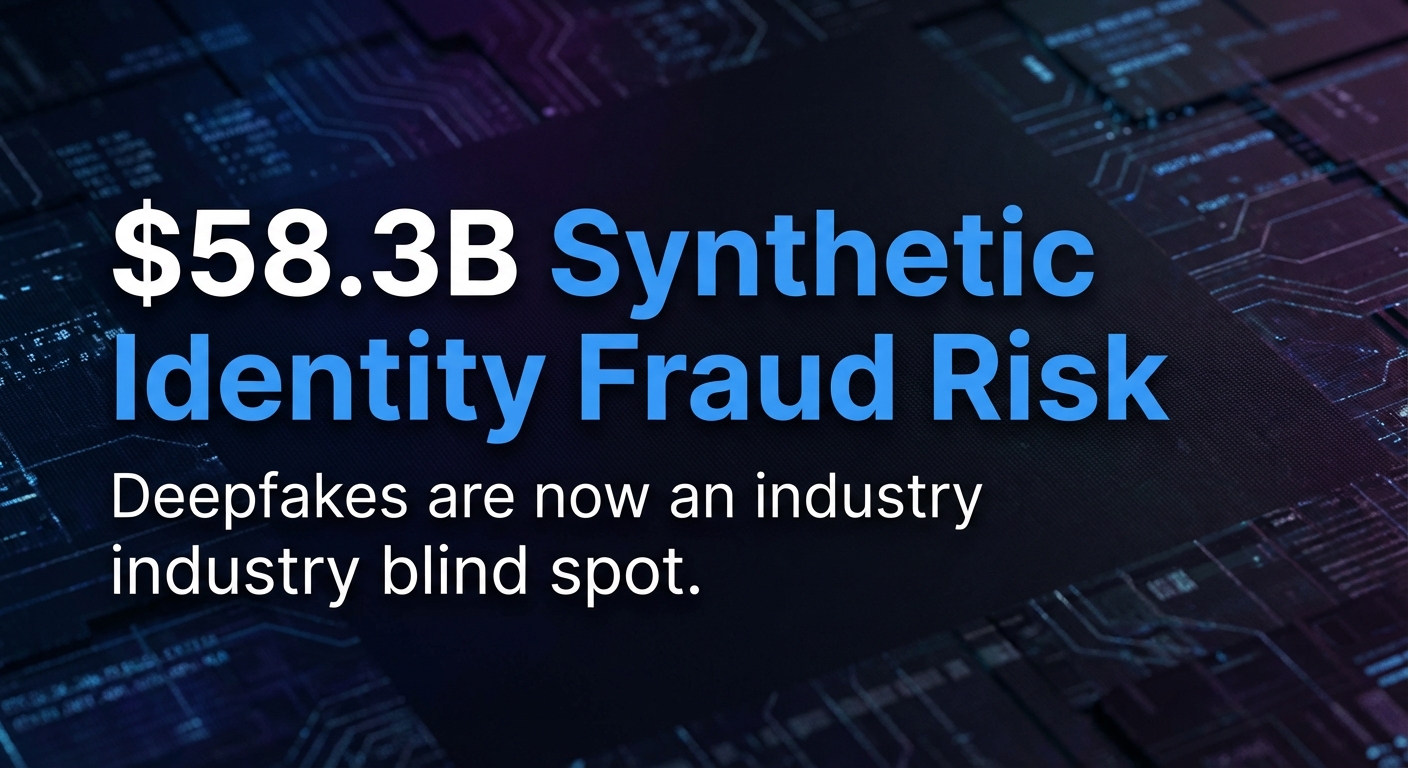 $58.3B in Synthetic Fraud Shows Why "Photo ID + KYC" Is Already Obsolete