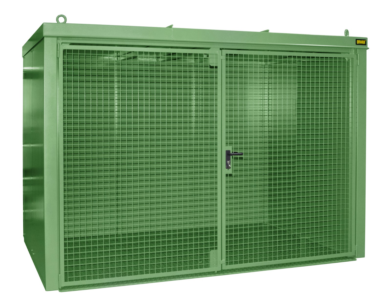 Gasflessen-container GFC-B M4, gelakt, Resedagroen