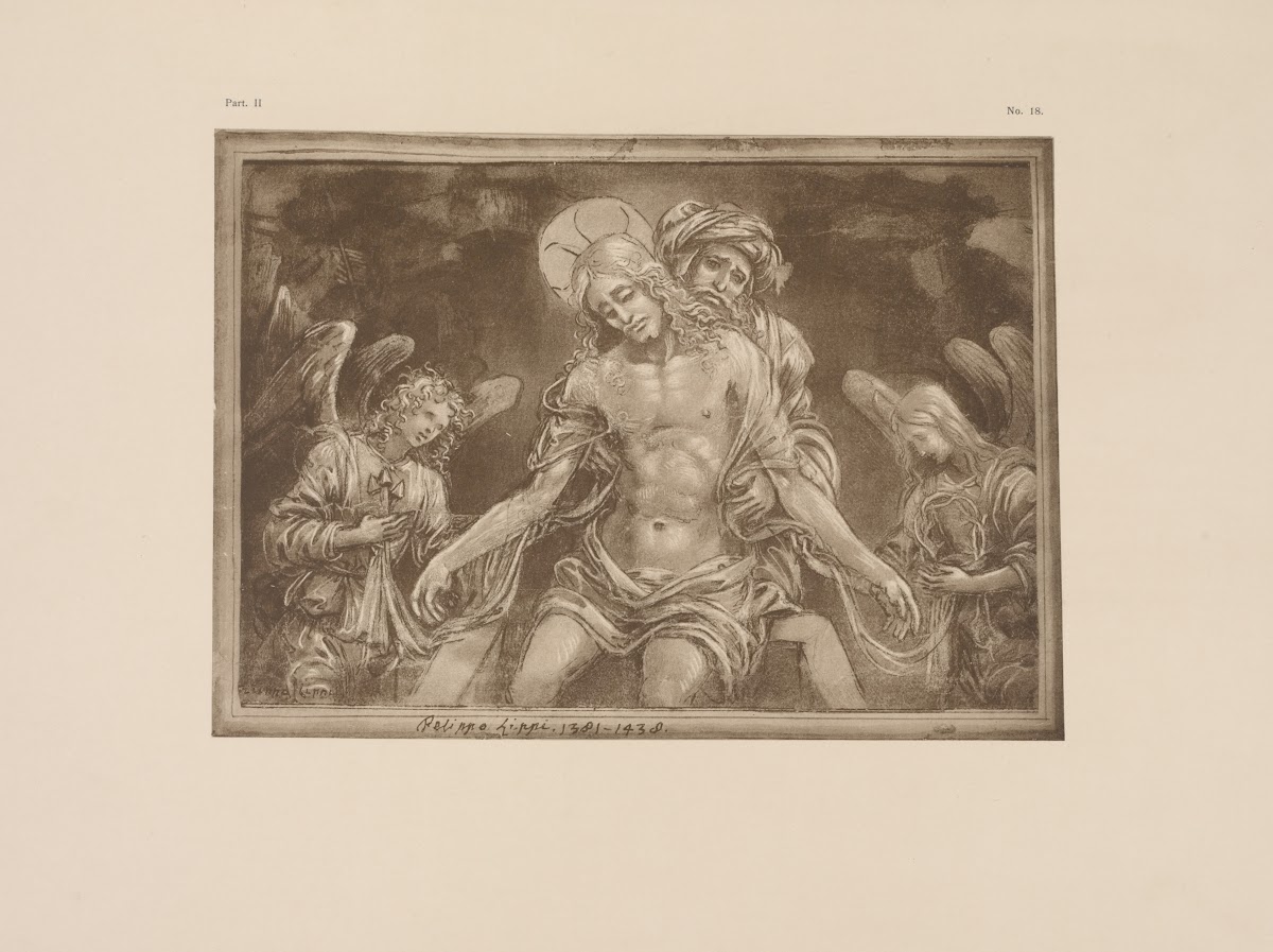Filippo Lippi  Drawing of a pietà 1900