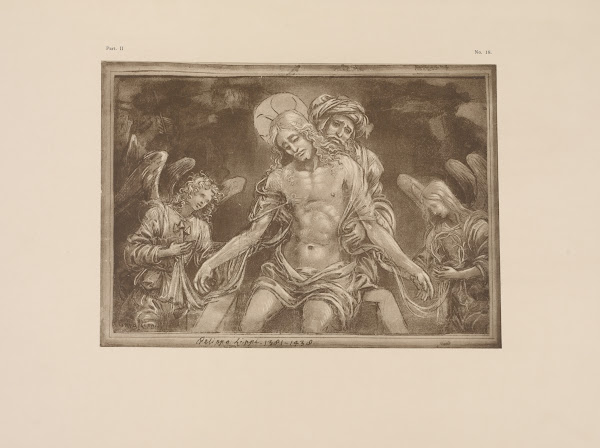 Filippo Lippi  Drawing of a pietà 1900
