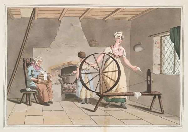 Woman spinning Plate 29 1814
