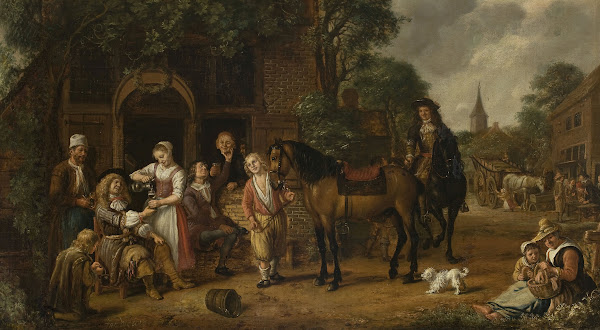 In front of a tavern 1668