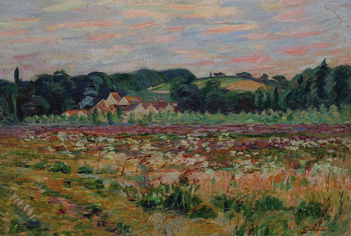 Prairie à Epinay sur Orge le soir circa 1888