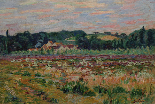 Prairie à Epinay sur Orge le soir circa 1888