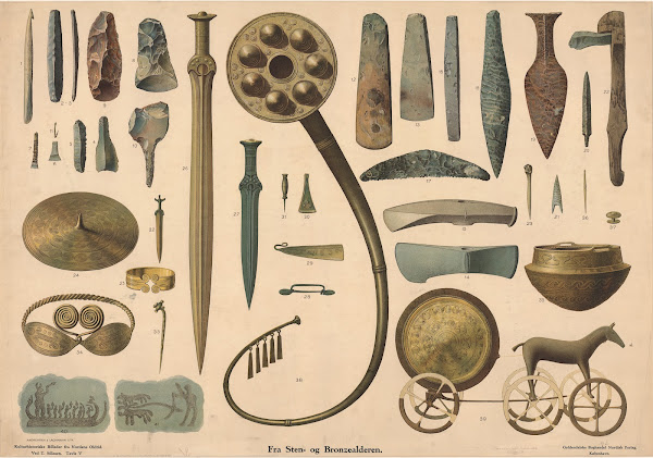 Stone And Bronze Age Artifacts 1907