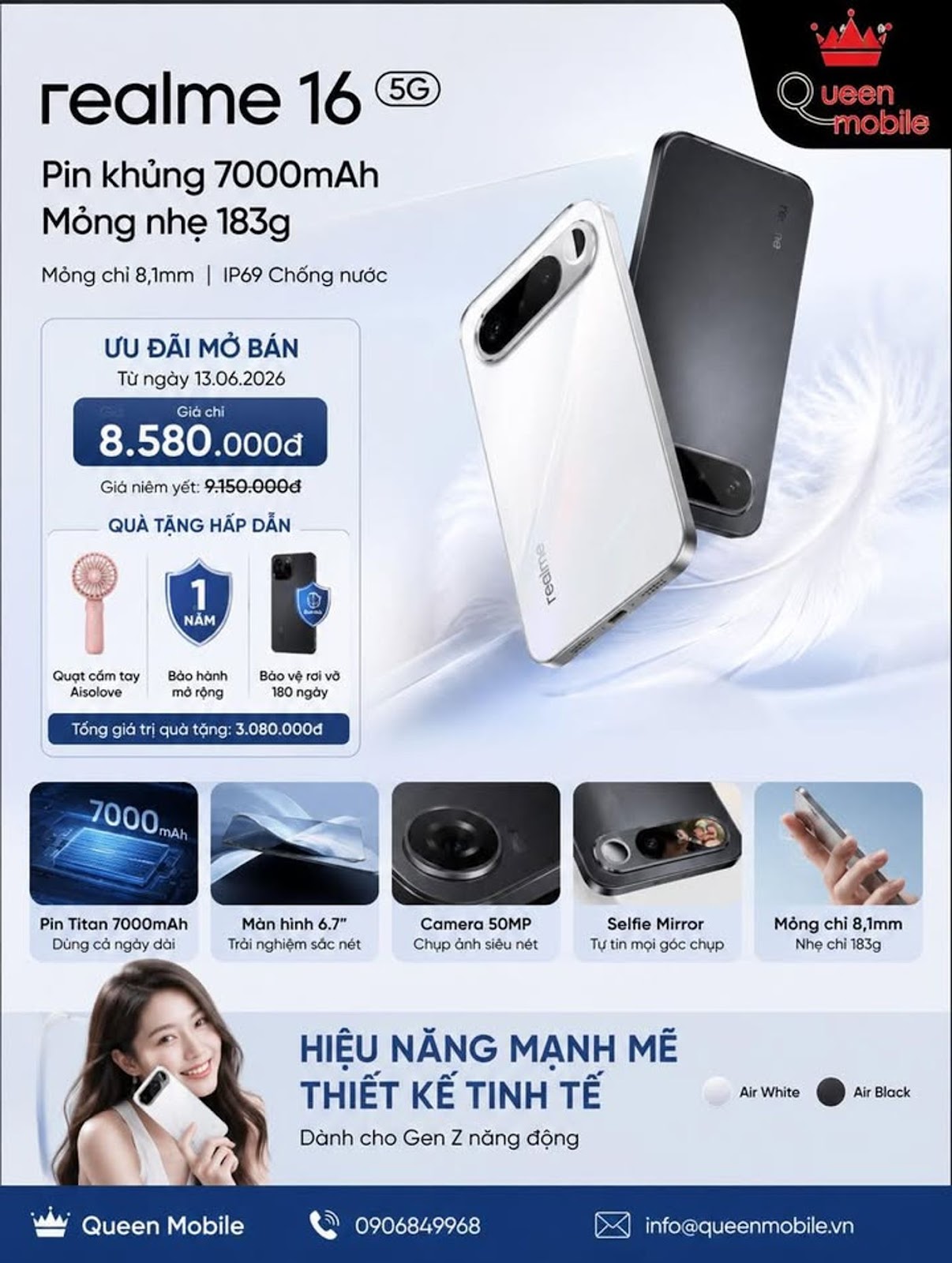 REALME 16 5G RA MẮT TẠI MALAYSIA VỚI PIN 7.000mAh NHƯNG CHỈ NẶNG 183G

#realme16...