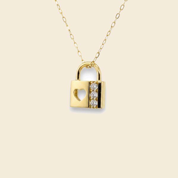 Heart Padlock Pendant