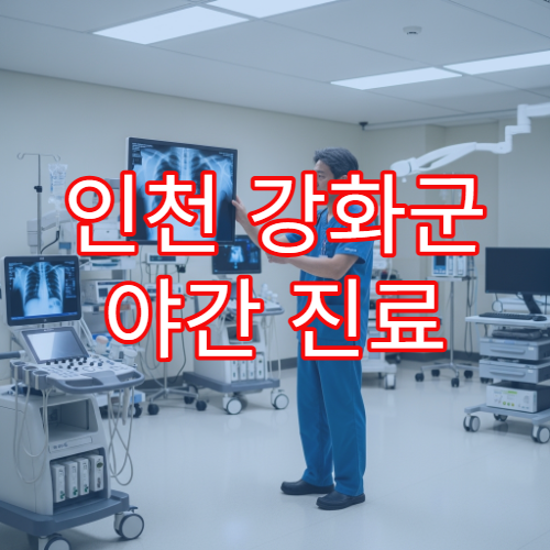 인천 강화군 야간 진료 내과 병원 감기·소화불량 늦은 시간 진료 가능