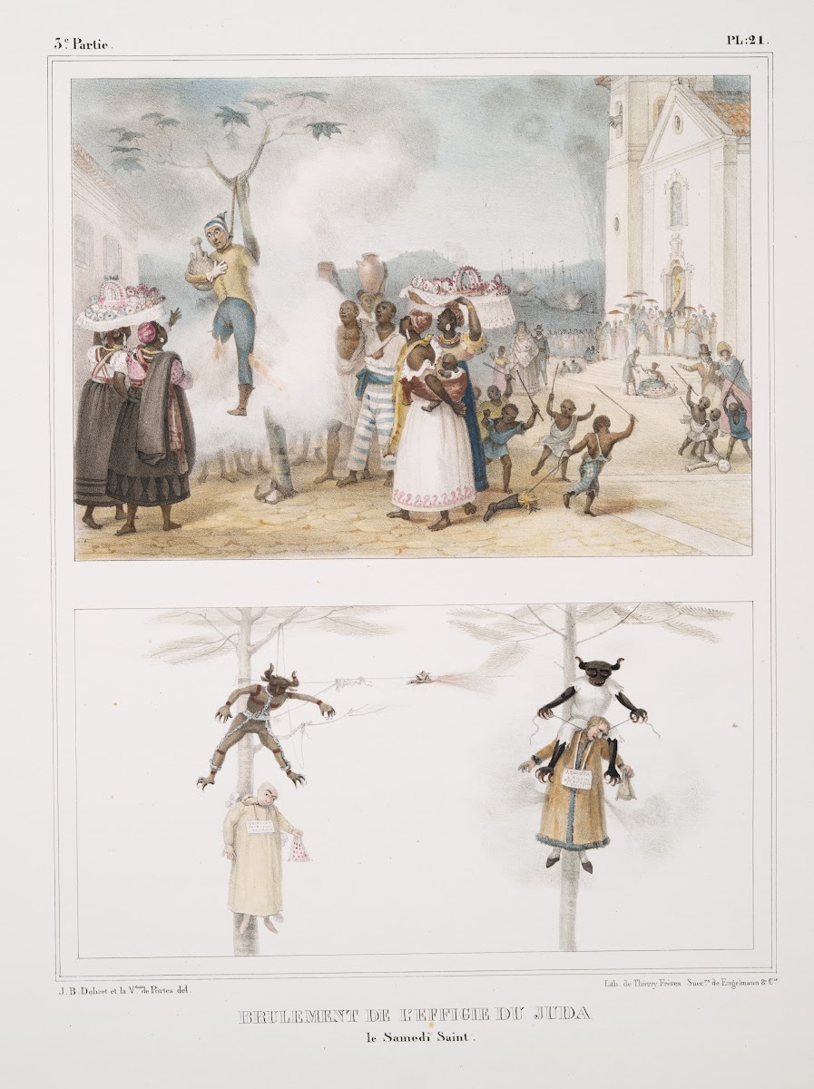 Brûlement de leffigie du Juda le samedi saint 1834   1839