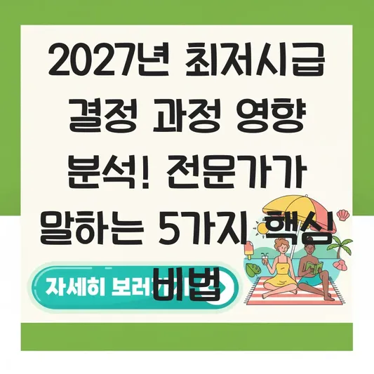 2027년 최저시급 결정 과정 영향 분석