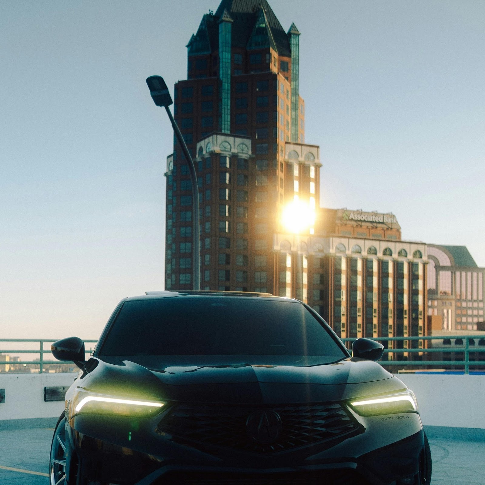 Download Black Acura Integra At Sunset 4K iPhone