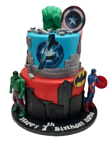 Avengers 2 Tiered Birthday Cake CB-NC603