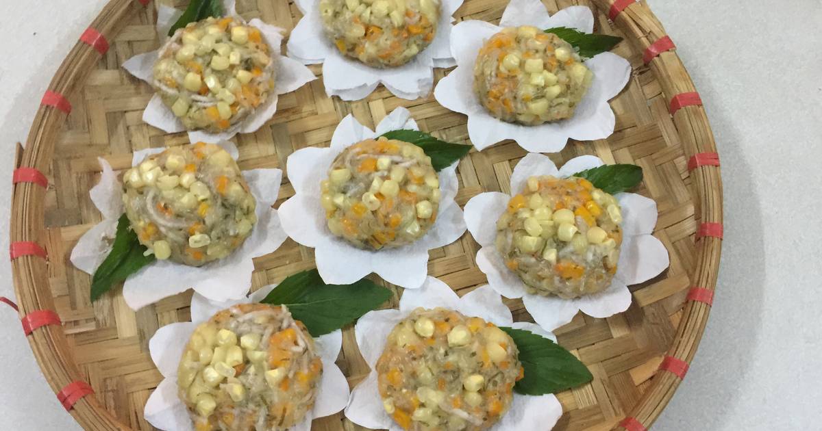 Bánh ngô chay hấp