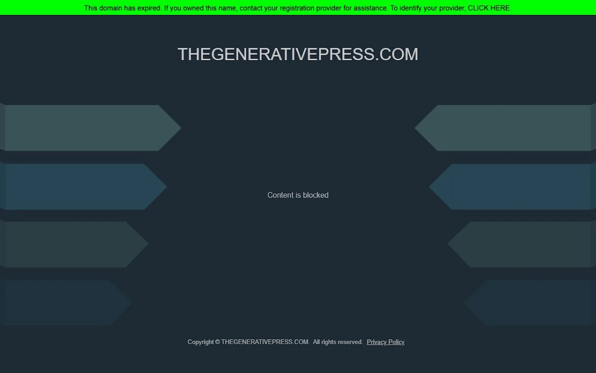 Captura de The Generative Press