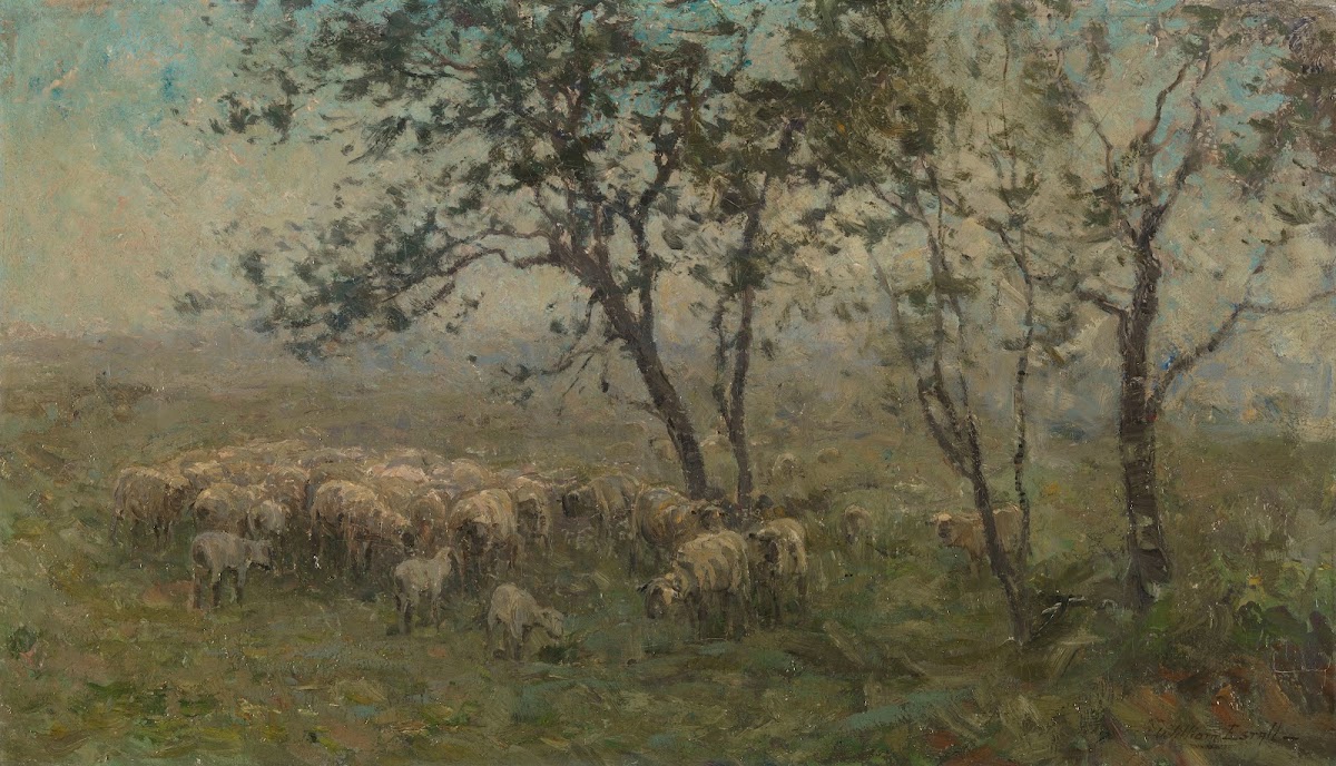 A Flock Of Sheep C 1880   C 1897