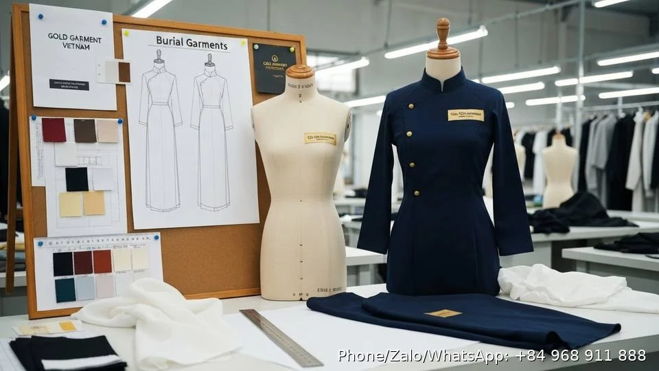 Burial Garments - Gold Garment Vietnam