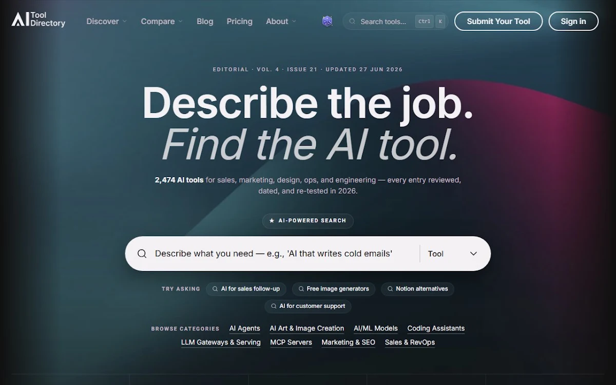 Captura de 100 AI Apps Directory