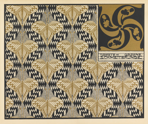 Tapete Goldene Schmetterlinge Golden Butterfly Wallpaper 1901