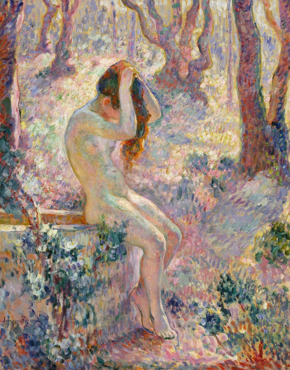 Young Nude Seated on the Edge of a Well 1907