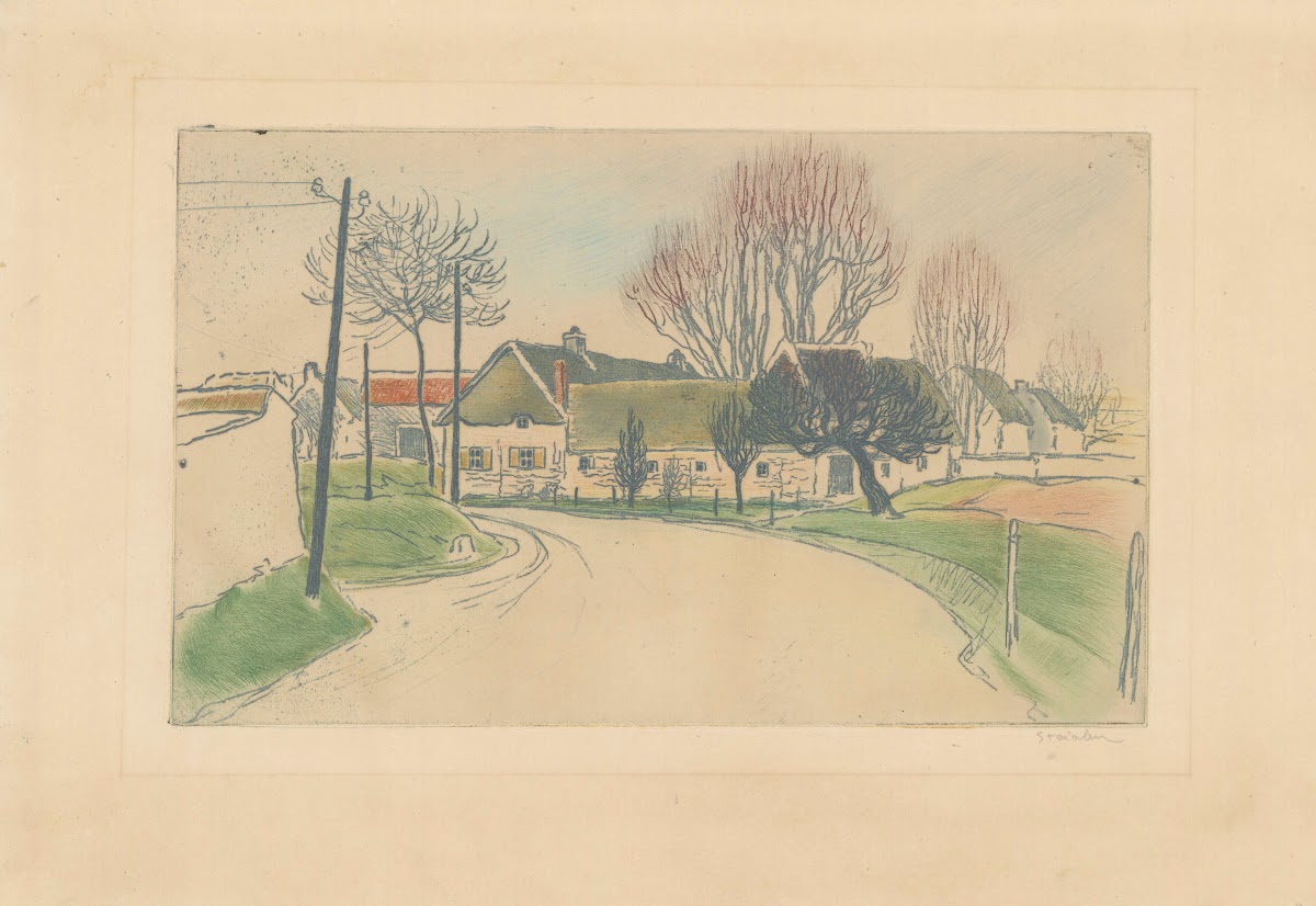 La maison à lentrée du village 1902