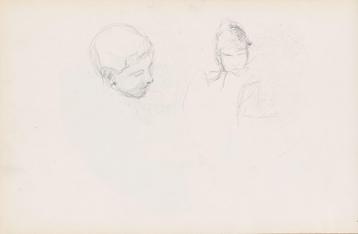 Studie av to hoder 1892