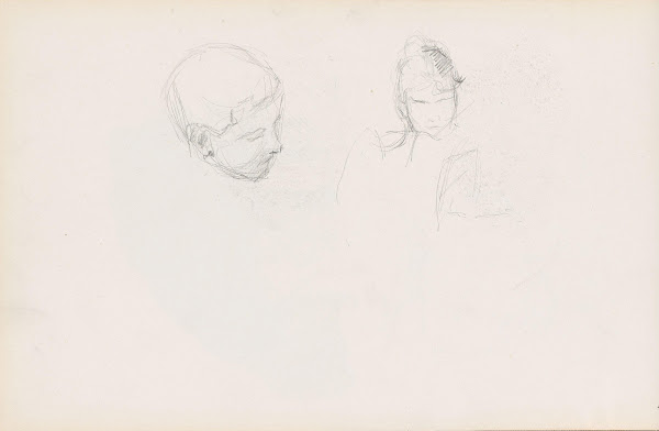 Studie av to hoder 1892