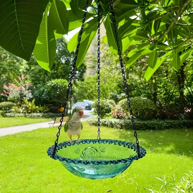 Hanging Bird Bath and Feeding Station