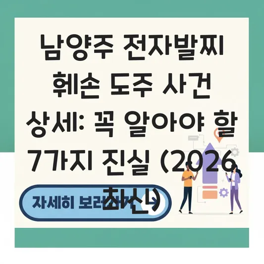 남양주 전자발찌 훼손 도주 사건 상세