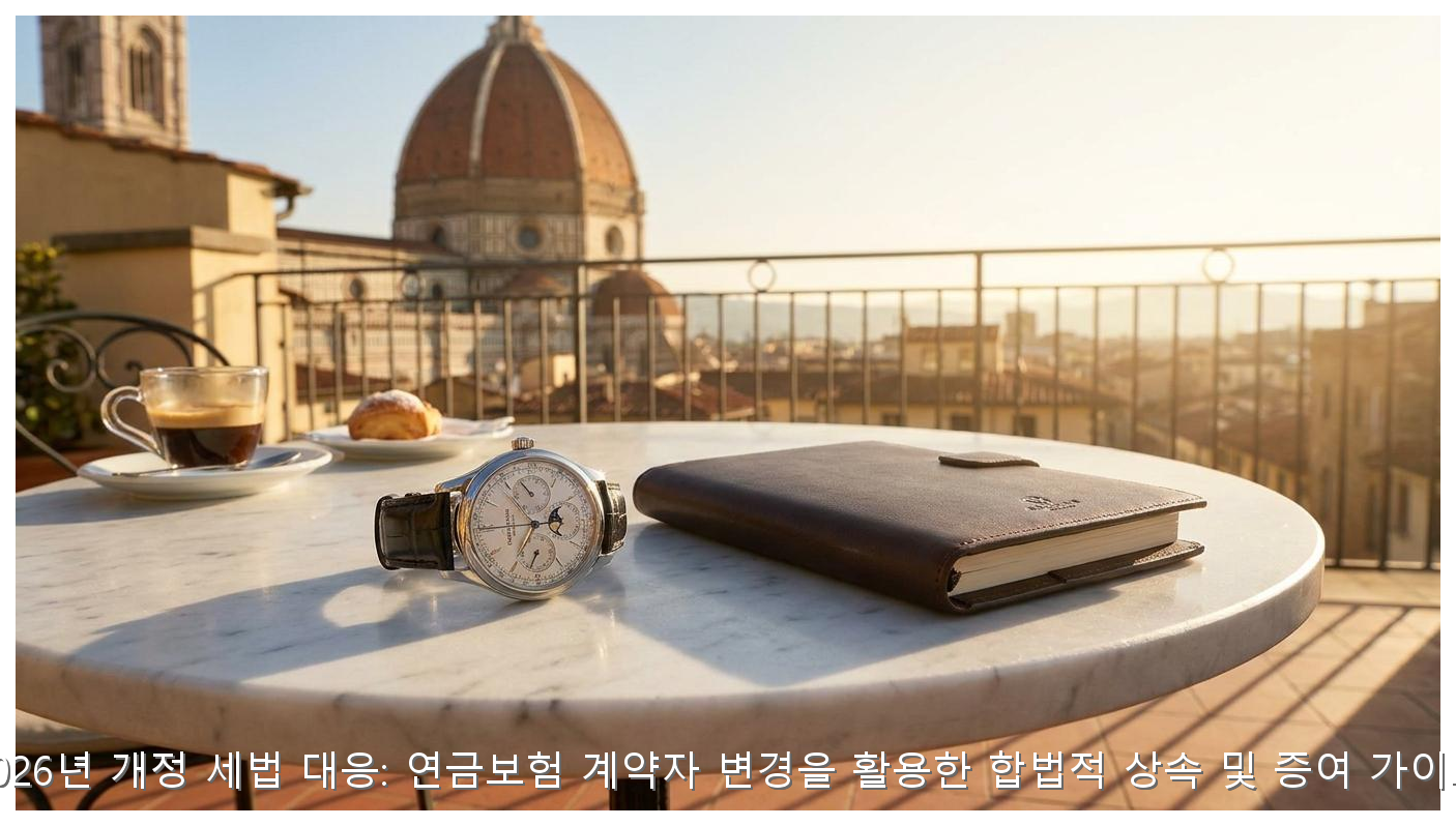 2026 연금보험 상속세 0원 전략 핵심 안내 및 분석 인포그래픽 (3)