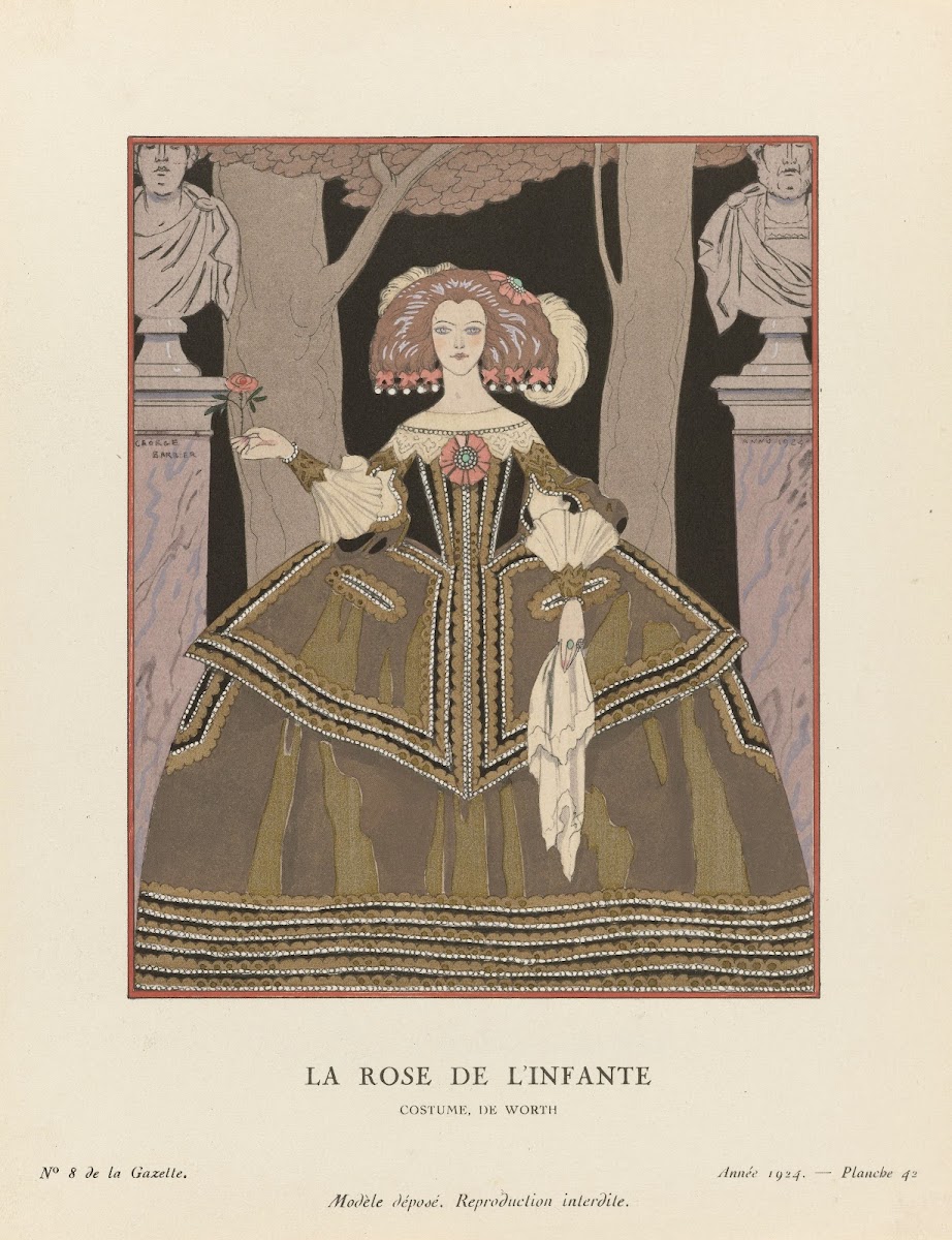 La rose de linfante Costume de Worth 1924