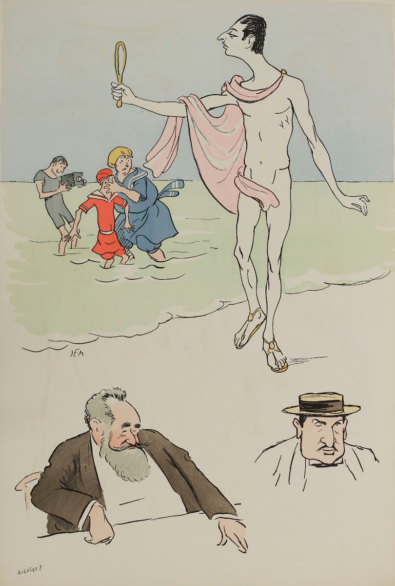 le baron Maurice de Rothschild Edmond Dreyfus  M Cahen 1912