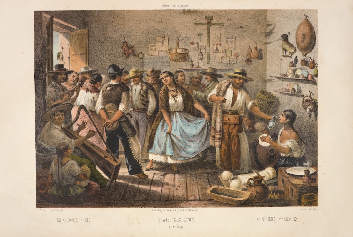 Mexican dresses 1869