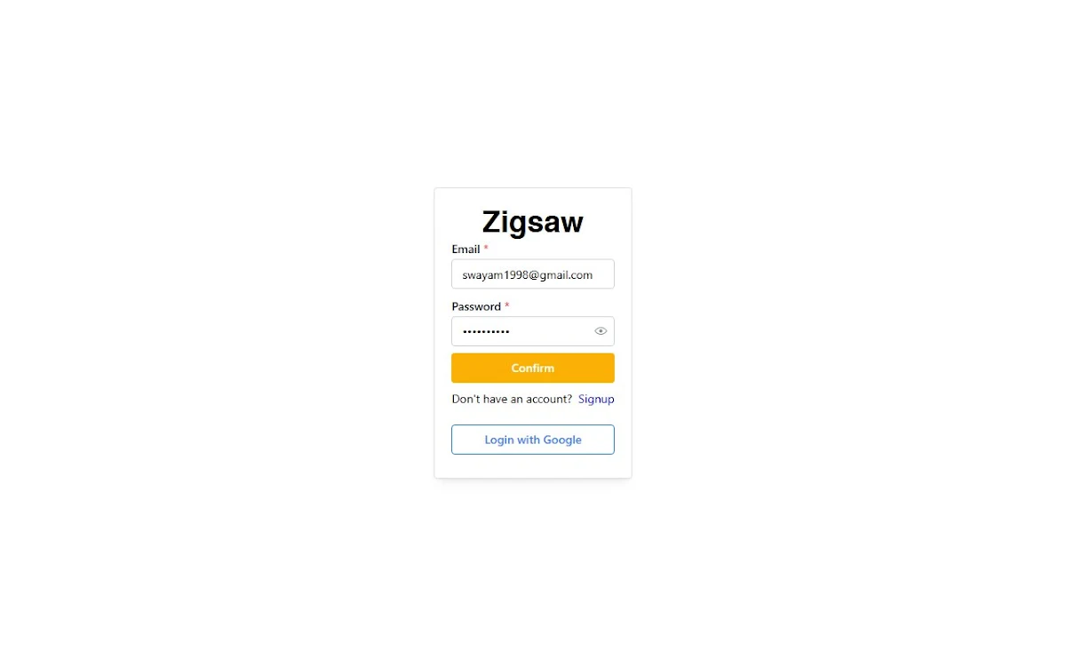Captura de Zigsaw.ai