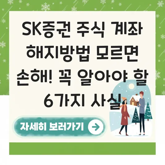 SK증권 주식 계좌 해지방법