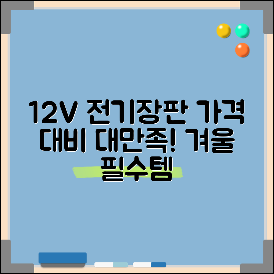 “12볼트전기장판, 가격 대비 만족도가 높았어요!”