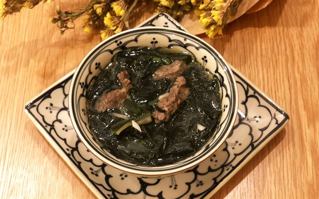 Canh Rong Biển Khô Nấu Thịt Bò